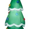 Gemmy Christmas Airblown Inflatable Inflatable Christmas Tree, 7 Ft Tall, Green