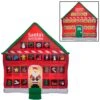 Gemmy Christmas Airblown Inflatable Inflatable Advent Calendar, 8 Ft Tall, Red