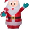 Gemmy Christmas Airblown Inflatable Santa, 3.5 Ft Tall, Multi