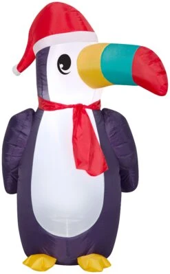 Gemmy Christmas Airblown Inflatable Toucan, 3.5 Ft Tall, Multicolored
