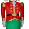 Gemmy Christmas Airblown Inflatable Mixed Media Luxe Nutcracker, 8 Ft Tall, Multicolored