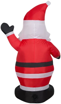 Gemmy Christmas Airblown Inflatable Santa, 4 Ft Tall, Multi -Gemmy 118390 Back scaled