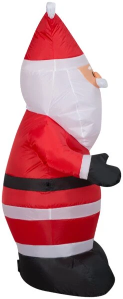 Gemmy Christmas Airblown Inflatable Santa, 4 Ft Tall, Multi 6 Gemmy Christmas Airblown Inflatable Santa, 4 Ft Tall, Multi -Gemmy 118390 Right