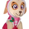 Gemmy Christmas Airblown Inflatable Skye In Pink Snow Outfit W/Antlers Nick, 3.5 Ft Tall, Pink