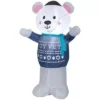 Gemmy Airblown Inflatable Hanukkah Polar Bear, 4 Ft. H