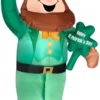 Gemmy 6 Ft. Airblown Inflatable St. Patrick's Day Leprechaun