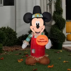 Gemmy 3.5 Ft. Airblown Inflatable Mickey Holding Pumpkin -Gemmy 1539070 A1