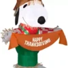 Gemmy 3.5 Ft. Airblown Inflatable Snoopy As Scarecrow