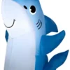 Gemmy Airblown Shark With Witch Hat Inflatable, Self-Inflates