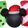 Gemmy Airblown Inflatable Mickey Mouse Head Joy Sign