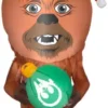 Gemmy Airblown Stylized Chewbacca With Santa Hat Inflatable