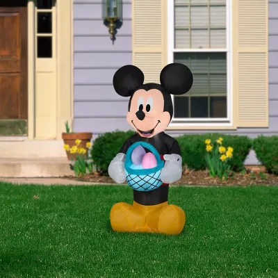 Gemmy Airblown Inflatable Mickey Holding Easter Basket 2 Gemmy Airblown Inflatable Mickey Holding Easter Basket - Image 2