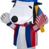 Gemmy Airblown Inflatable Patriotic Snoopy Decor