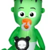 Gemmy Animated Airblown Nom-Nom Monster Baby With Pacifier Inflatable Decoration