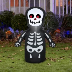 Gemmy Airblown Happy Skeleton Inflatable Decoration -Gemmy 1694678 A1