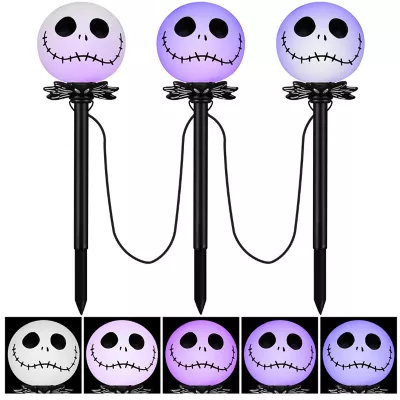 Gemmy Disney Nightmare Before Christmas CandleFlicker Halloween Lightshow Pathway, 3 Pc. 1 Gemmy Disney Nightmare Before Christmas CandleFlicker Halloween Lightshow Pathway, 3 Pc.