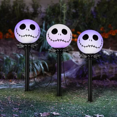 Gemmy Disney Nightmare Before Christmas CandleFlicker Halloween Lightshow Pathway, 3 Pc. 2 Gemmy Disney Nightmare Before Christmas CandleFlicker Halloween Lightshow Pathway, 3 Pc. - Image 2