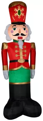 Gemmy Airblown Mixed Media Luxe Nutcracker