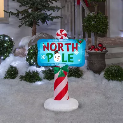 Gemmy Airblown Inflatable Outdoor North Pole Sign 2 Gemmy Airblown Inflatable Outdoor North Pole Sign - Image 2