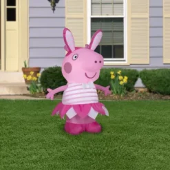 Gemmy Airblown Peppa Pig In Easter Outfit Inflatable, Small -Gemmy 1874516 A3
