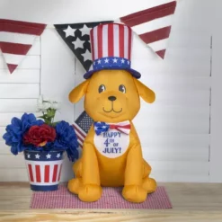 Gemmy Airdorable Airblown Patriotic Dog 7 Gemmy Airdorable Airblown Patriotic Dog -Gemmy 1874518 A3