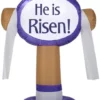 Gemmy Airblown Outdoor He Is Risen Easter Sign, Small