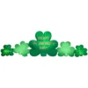 Gemmy Airblown Projection Kaleidoscope St. Patrick's Day Cluster Of Clovers Collection Decoration