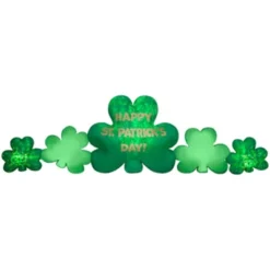 Gemmy Airblown Projection Kaleidoscope St. Patrick's Day Cluster Of Clovers Collection Decoration