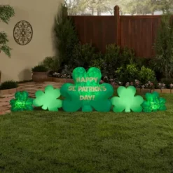 Gemmy Airblown Projection Kaleidoscope St. Patrick's Day Cluster Of Clovers Collection Decoration 6 Gemmy Airblown Projection Kaleidoscope St. Patrick's Day Cluster Of Clovers Collection Decoration -Gemmy 1877965 A2