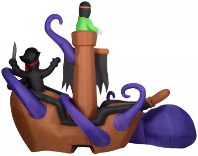 Gemmy Airblown Inflatable Giant Halloween Pirate Ship Scene 2 Gemmy Airblown Inflatable Giant Halloween Pirate Ship Scene - Image 2