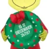Gemmy Airblown Outdoor Inflatable Grinch With Wreath, 48.03 In. X 16.54 In. X 18.5 In.