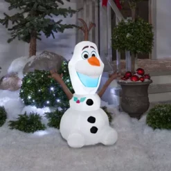 Gemmy Airblown Outdoor Inflatable Olaf In Sitting Pose -Gemmy 1935168 A2