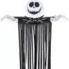 Gemmy Airblown Jack Skellington Head With Streamers Door Hanger