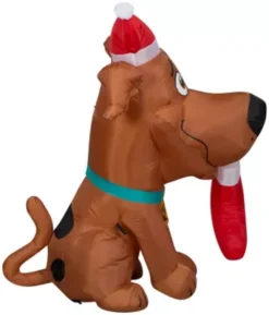 Gemmy Airblown Puppy Scoob With Stocking, G-116015 -Gemmy 2063491 A3