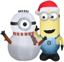 Gemmy Airblown Kevin Building Snowman, G-117712