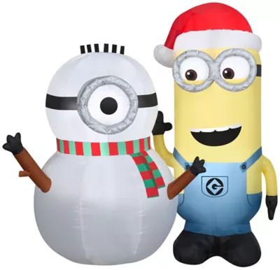 Gemmy Airblown Kevin Building Snowman, G-117712 1 Gemmy Airblown Kevin Building Snowman, G-117712