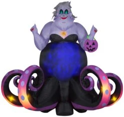 Gemmy 6 Ft Tall Animated Projection Airblown Ursula Disney