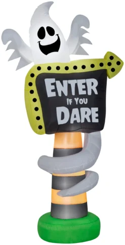 8' Airblown Ghost Trick Or Treat Halloween Inflatable