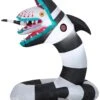 Gemmy Airblown Inflatable Beetlejuice Sandworm, 3 Ft Tall, Multicolored