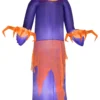 Gemmy Airblown Pumpkin Reaper W/Top Hat Giant , 12 Ft Tall, Purple