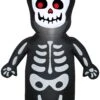 Gemmy Airblown Happy Skeleton, 3.5 Ft Tall, Multicolored