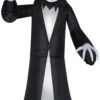 Gemmy Animated Airblown Inflatable Reaper, 9.5 Ft Tall, Black