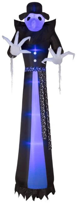 Gemmy Lightshow Airblown ShortCircuit Victorian Reaper Giant (Black Light) , 12 Ft Tall