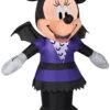 Gemmy Airblown Minnie In Bat Costume Disney , 3.5 Ft Tall, Multicolored