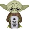 Gemmy Airblown Stylized Yoda W/Tombstone, 3 Ft Tall, Brown