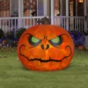 58" Airblown Reaper Pumpkin Inflatable Yard Lawn Decoration