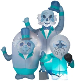 Gemmy Airblown Haunted Mansion Hitchhiking Ghosts Scene Disney , 6 Ft Tall