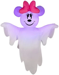 Gemmy Airblown Hanging Minnie Mouse Disney, 4 Ft Tall, White