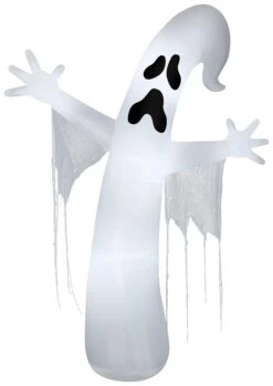Gemmy Airblown Whimsey Ghost W/Streamers Giant (C7 LED White), 12 Ft Tall