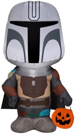 Gemmy 3.5 Ft Tall Airblown Halloween The Mandalorian Star Wars